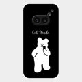 White Panda Glass Case Cover For Nothing Phone 2A 5G