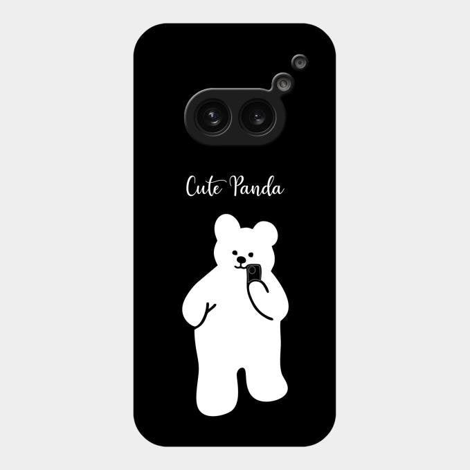 White Panda Glass Case Cover For Nothing Phone 2A 5G