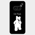 White Panda Glass Case Cover For Nothing Phone 2A Plus