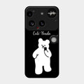 White Panda Glass Case Cover For Nothing Phone 3 5G