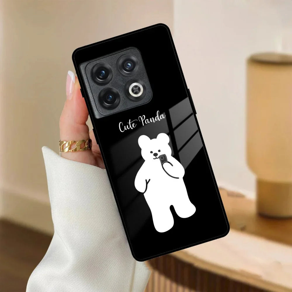 White Panda Glass Case Cover For OnePlus - ShopOnCliQ