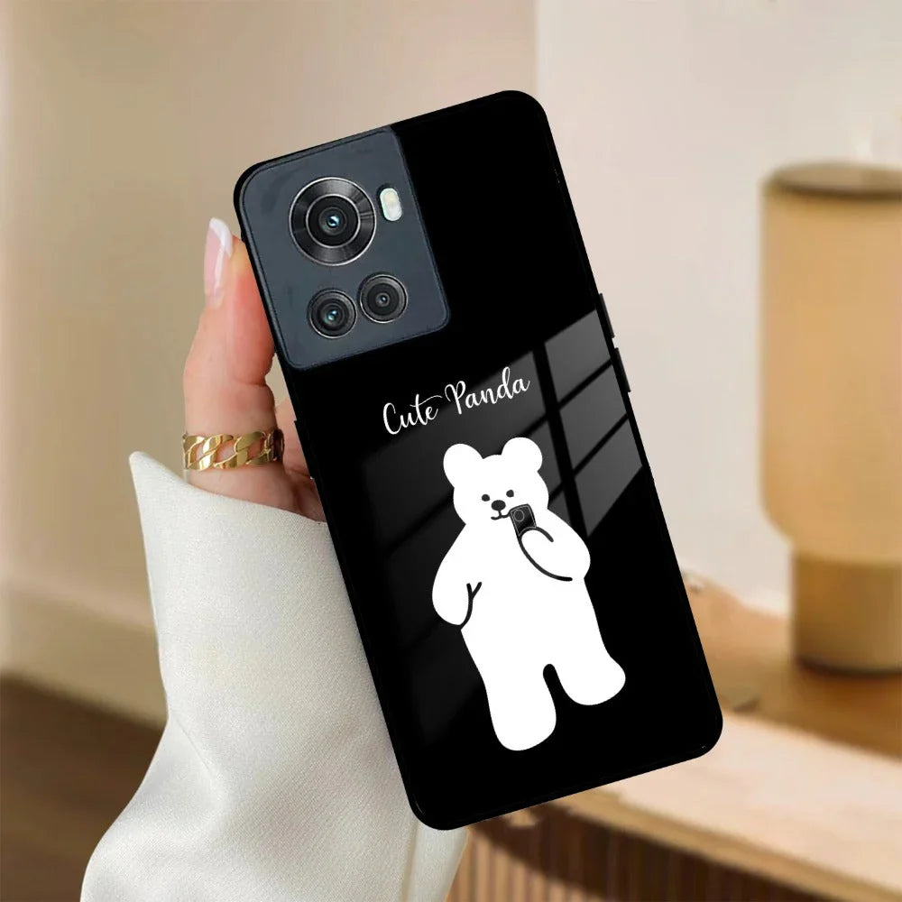 White Panda Glass Case Cover For OnePlus - ShopOnCliQ