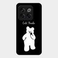 White Panda Glass Case Cover For Oneplus 10T 5G