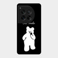 White Panda Glass Case Cover For Oneplus 12 5G