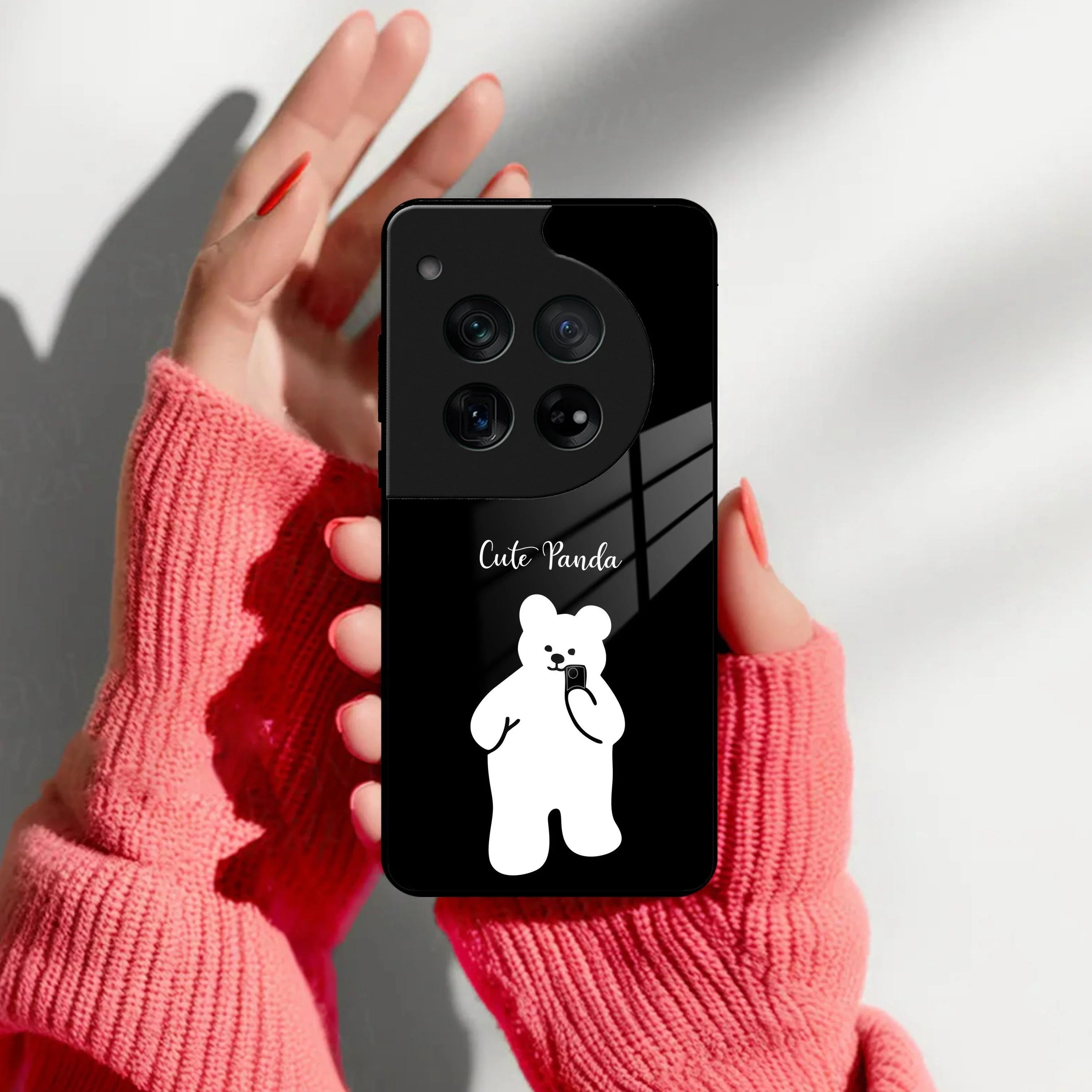 White Panda Glass Case Cover For OnePlus - ShopOnCliQ