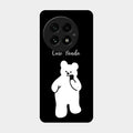 White Panda Glass Case Cover For Oneplus 13 5G