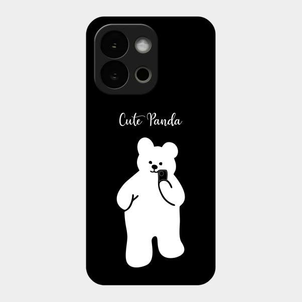 White Panda Glass Case Cover For Oneplus 13S 5G