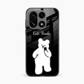 White Panda Glass Case Cover For OnePlus 15 5G