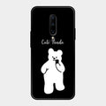 White Panda Glass Case Cover For Oneplus 7 Pro