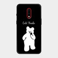 White Panda Glass Case Cover For Oneplus 7
