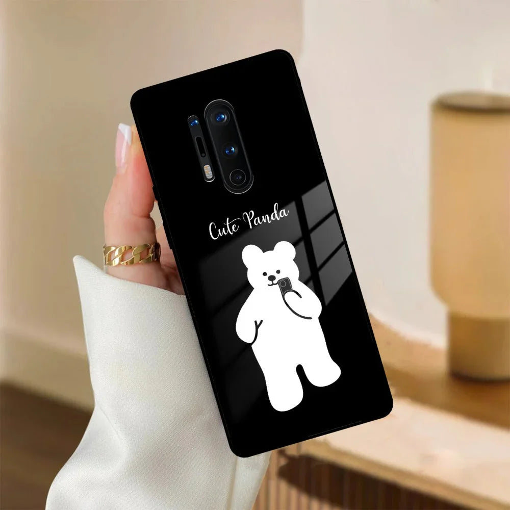 White Panda Glass Case Cover For OnePlus - ShopOnCliQ