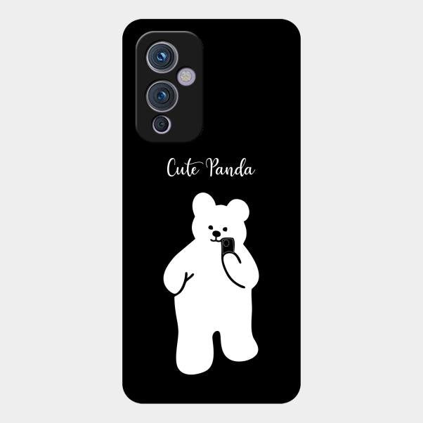 White Panda Glass Case Cover For Oneplus 9 5G