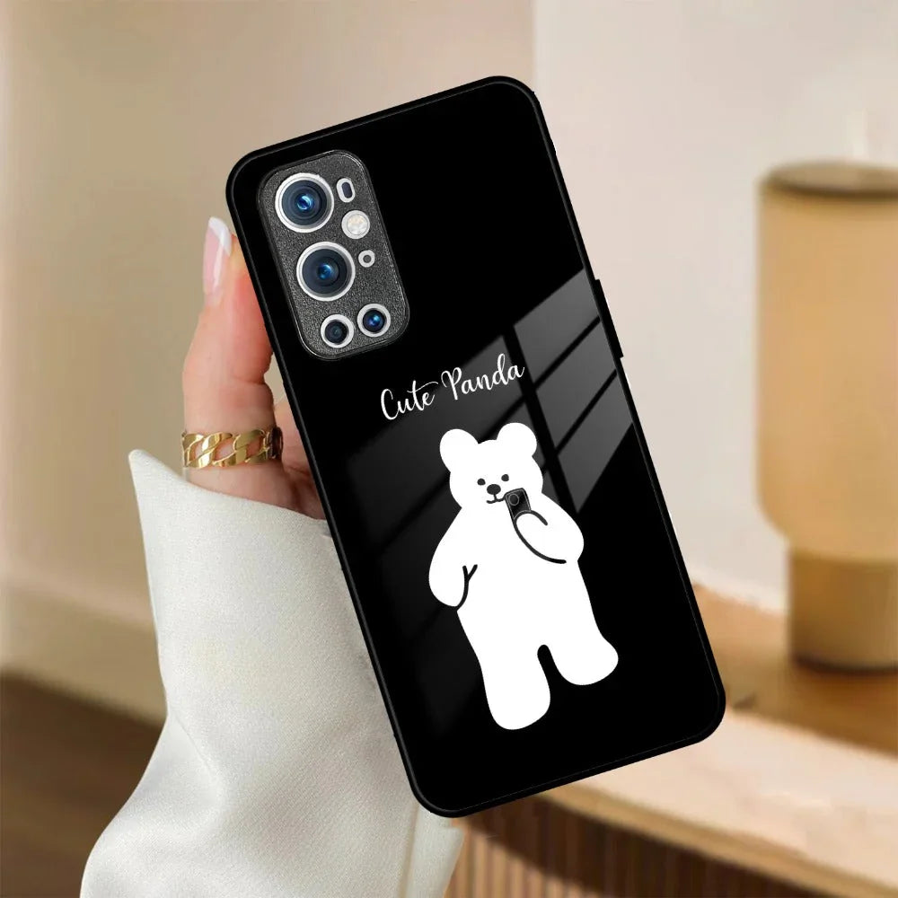 White Panda Glass Case Cover For OnePlus - ShopOnCliQ