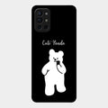 White Panda Glass Case Cover For Oneplus 9R 5G
