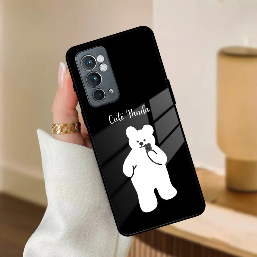 White Panda Glass Case Cover For OnePlus - ShopOnCliQ