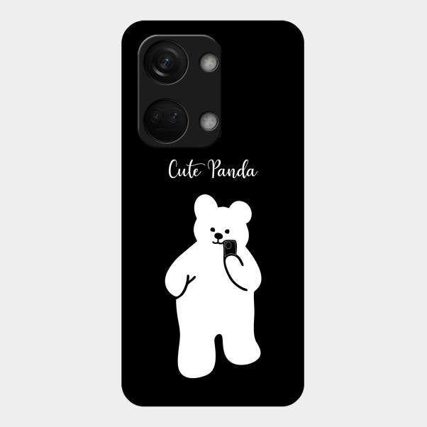 White Panda Glass Case Cover For Oneplus Nord 3 5G