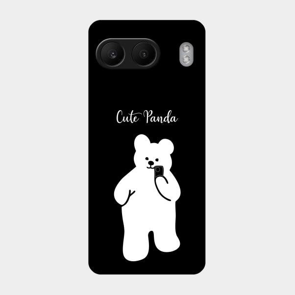 White Panda Glass Case Cover For Oneplus Nord 4 5G