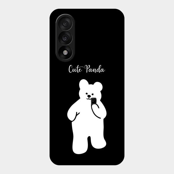 White Panda Glass Case Cover For Oneplus Nord 5 5G