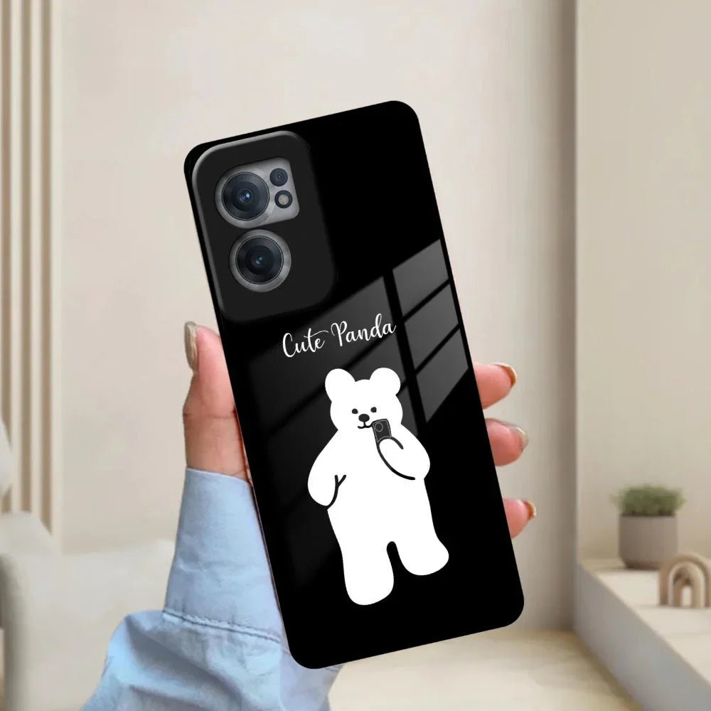 White Panda Glass Case Cover For OnePlus - ShopOnCliQ