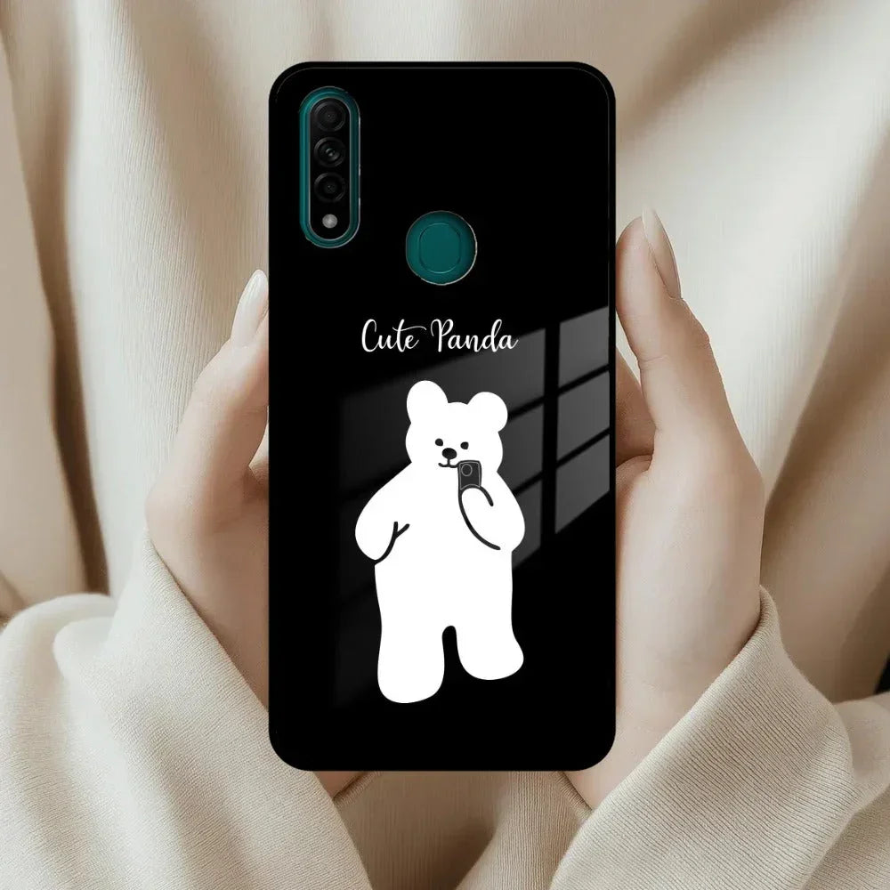 White Panda Glass Case Cover For Oppo - ShopOnCliQ