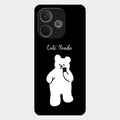 White Panda Glass Case Cover For Oppo A5 Pro 5G