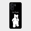 White Panda Glass Case Cover For Oppo A5X 5G