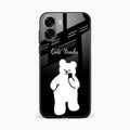 White Panda Glass Case Cover For Oppo A6X 5G