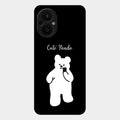 White Panda Glass Case Cover For Oppo F21 Pro 5G