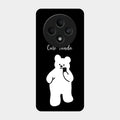 White Panda Glass Case Cover For Oppo F27 5G