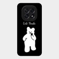 White Panda Glass Case Cover For Oppo F29 5G