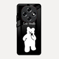 White Panda Glass Case Cover For Oppo F31 Pro 5G