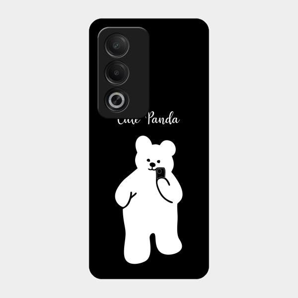 White Panda Glass Case Cover For Oppo K12X 5G