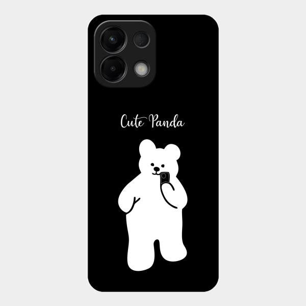 White Panda Glass Case Cover For Oppo K13 5G