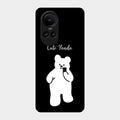 White Panda Glass Case Cover For Oppo Reno 10 5G