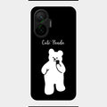 White Panda Glass Case Cover For Poco F7 5G