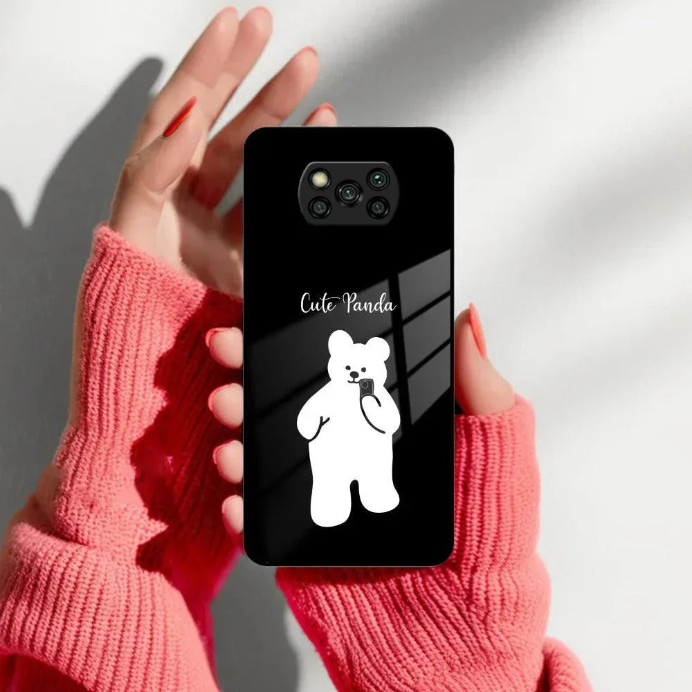 White Panda Glass Case Cover For Poco - ShopOnCliQ
