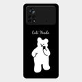 White Panda Glass Case Cover For Poco X4 Pro 5G