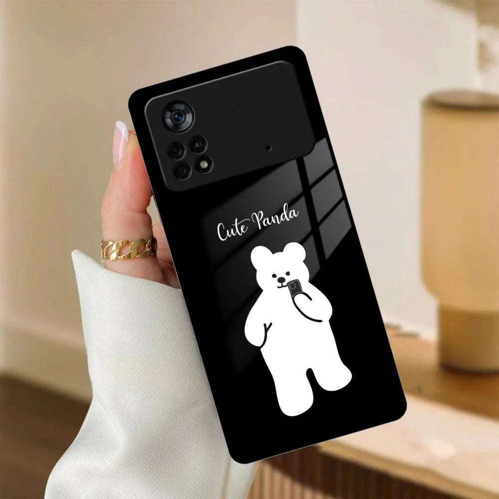 White Panda Glass Case Cover For Poco - ShopOnCliQ