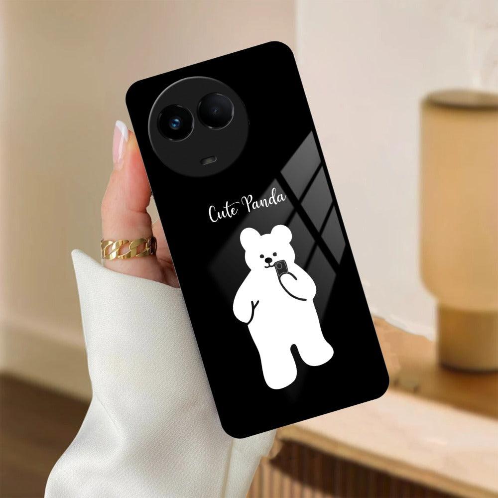 White Panda Glass Case Cover For Realme/Narzo - ShopOnCliQ