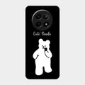 White Panda Glass Case Cover For Realme 12 5G