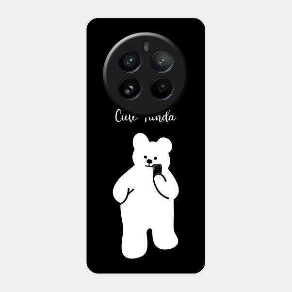 White Panda Glass Case Cover For Realme 12 Pro 5G