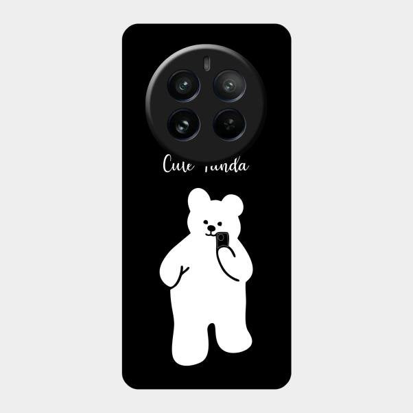 White Panda Glass Case Cover For Realme 12 Pro Plus 5G
