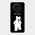 White Panda Glass Case Cover For Realme 13 5G