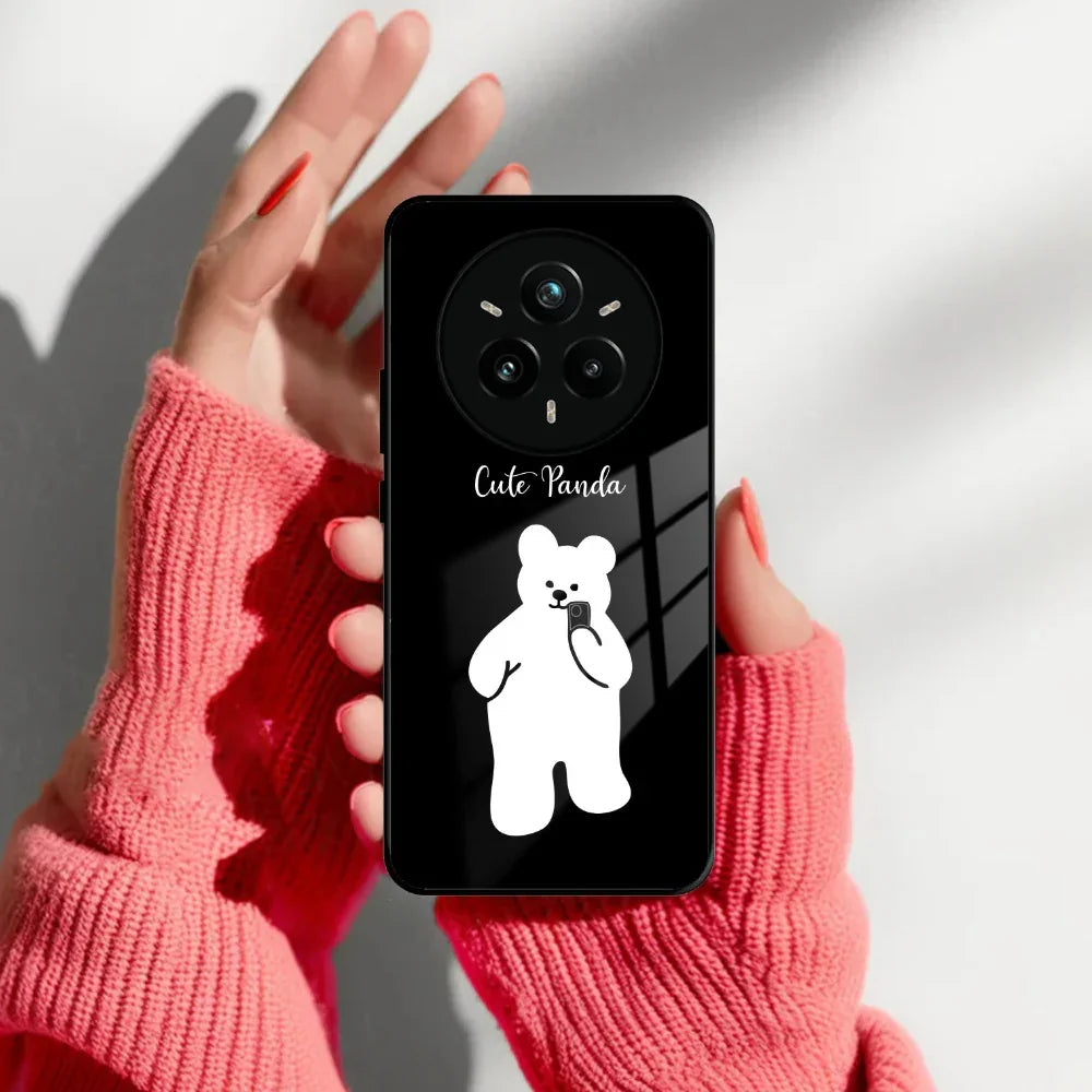 White Panda Glass Case Cover For Realme/Narzo - ShopOnCliQ