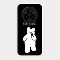 White Panda Glass Case Cover For Realme 14 Pro 5G