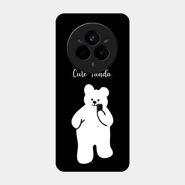 White Panda Glass Case Cover For Realme 14 Pro Plus 5G