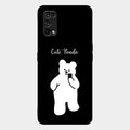White Panda Glass Case Cover For Realme 7 Pro