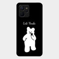 White Panda Glass Case Cover For Realme 9I 5G