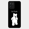 White Panda Glass Case Cover For Realme C35