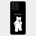 White Panda Glass Case Cover For Realme C53